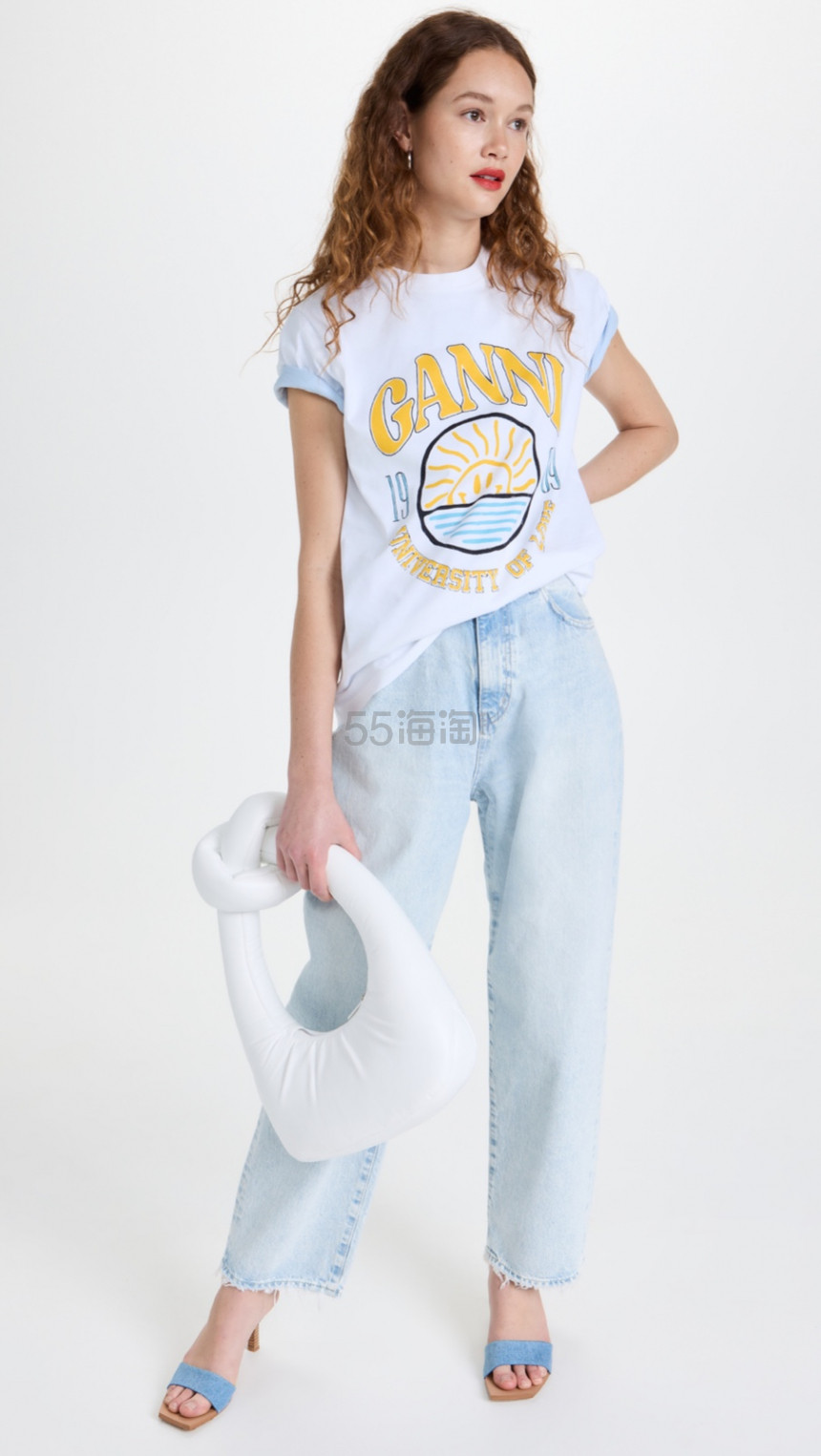 ganni 新款印花T恤 码全 $95（约631元）
