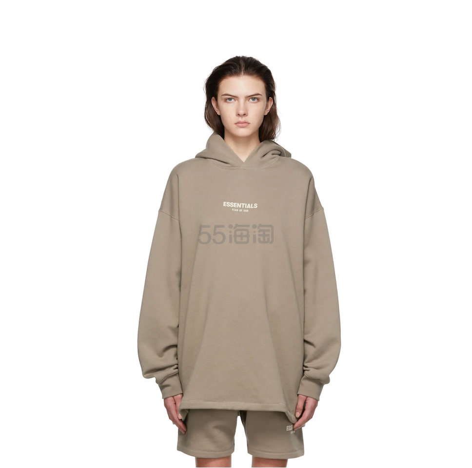 SSENSE:Essentials 灰褐色女款连帽卫衣