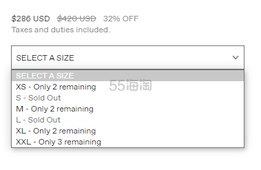 【亚太区+再降】The North Face 北面 1996 男款蓝色复古羽绒服 4.7折 $202（约1332元）