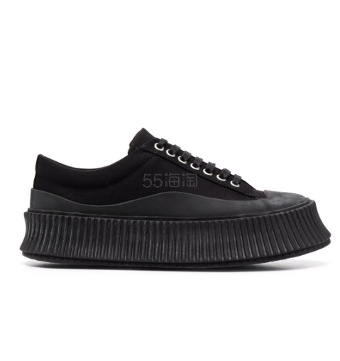 【折上85折+37码】Jil Sander 黑色饼干鞋 5.4折 ￥1921.85