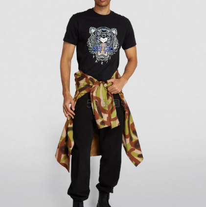 KENZO 虎头T恤 黑色 6.8折 $69（约458元）