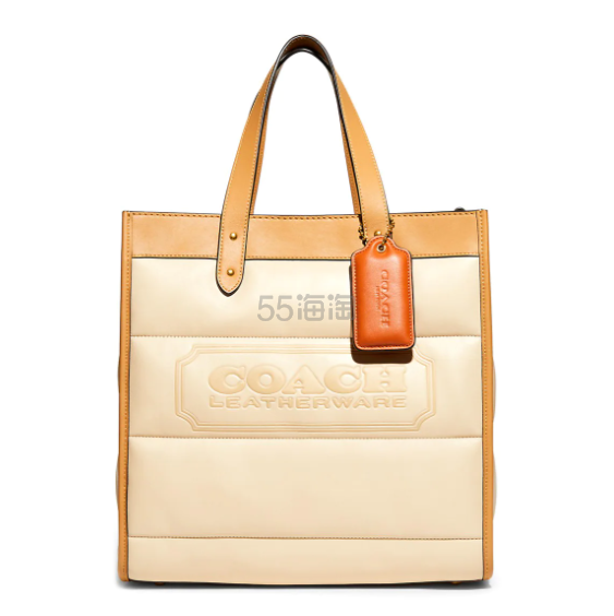 降价！Coach 蔻驰 Field Colorblock Quilted 托特包 3.8折 $206.25（约1368元）