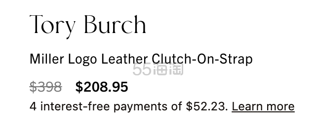 Tory Burch 汤丽柏琦 MILLER 小号单肩包 5.3折 $208.95（约1397元）